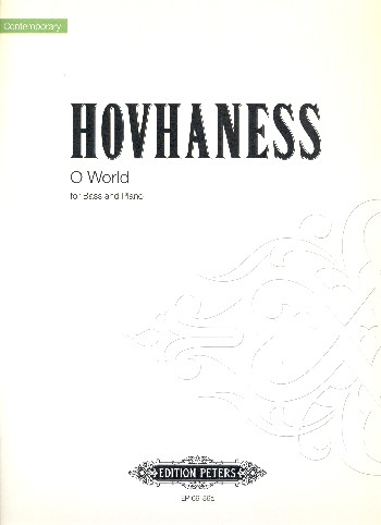 O World op.32,2&nbsp;&nbsp;für Bass und Klavier&nbsp;&nbsp;Partitur