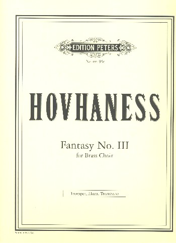 Fantasy op.70 no.3  for brass choir (horn, trumpet and trombone)  Score and Parts