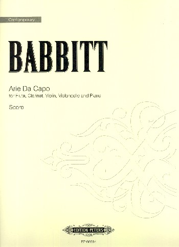 Arie Da Capo&nbsp;&nbsp;for flute, clarinet, violin, Violoncello and piano&nbsp;&nbsp;Score