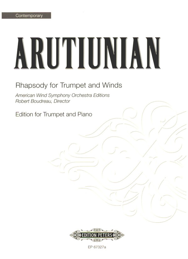 Rhapsody&nbsp;&nbsp;for trumpet and piano&nbsp;&nbsp;