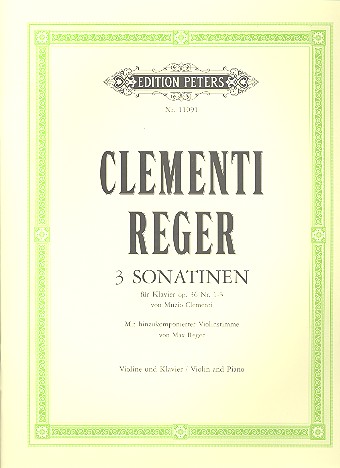 3 Sonatinen op.36 für Klavier  für Violine und Klavier  