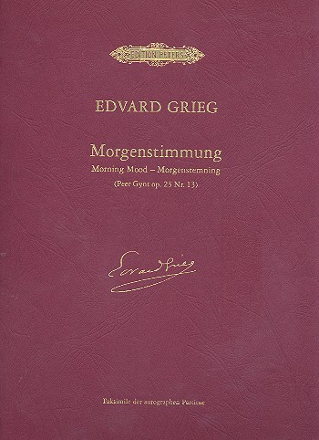 Morgenstimmung op.23,13&nbsp;&nbsp;für Orchester&nbsp;&nbsp;Faksimile