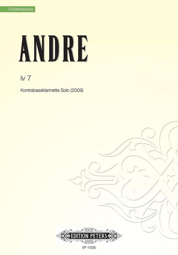 IV 7&nbsp;&nbsp;für Kontrabassklarinette&nbsp;&nbsp;Archivkopie