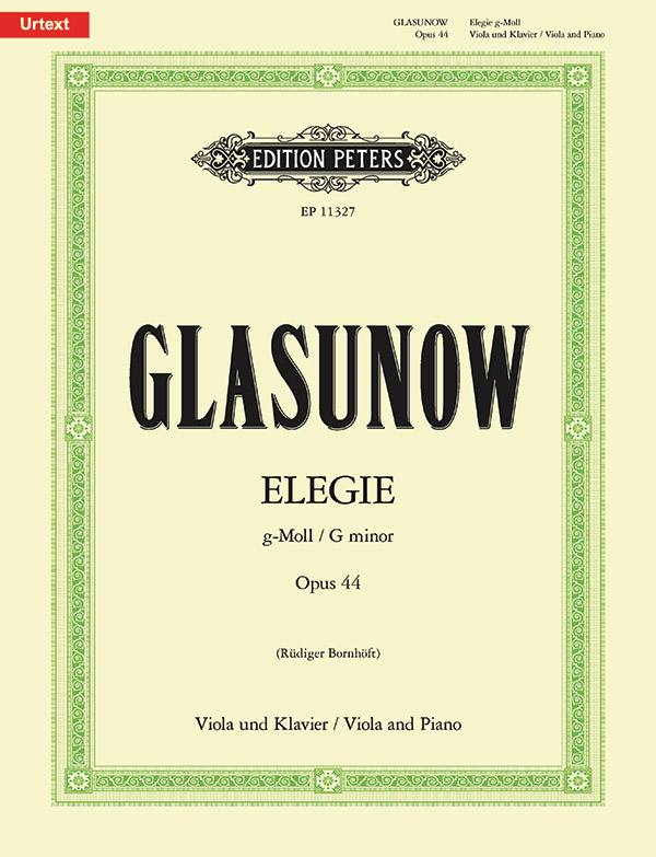 Elegie g-Moll op.44  für Viola und Klavier  