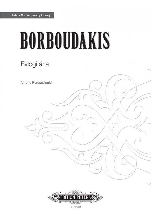 Borboudakis, M.&nbsp;&nbsp;Evlog. f. one percuss...., St., Schlgz., Einz.&nbsp;&nbsp;Evlog. f. one pe... (E)