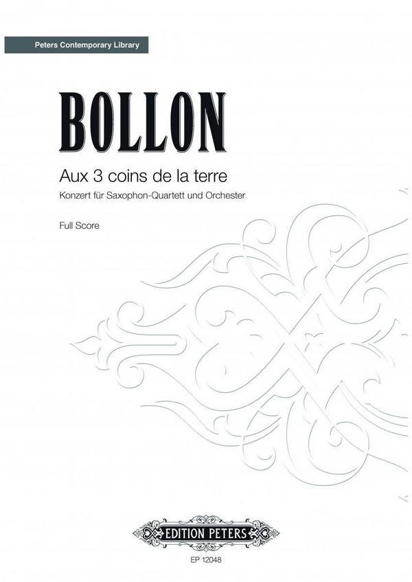 Bollon, F.&nbsp;&nbsp;Aux 3 coins de la terre, Partitur, Broschiert&nbsp;&nbsp;Aux 3 coins