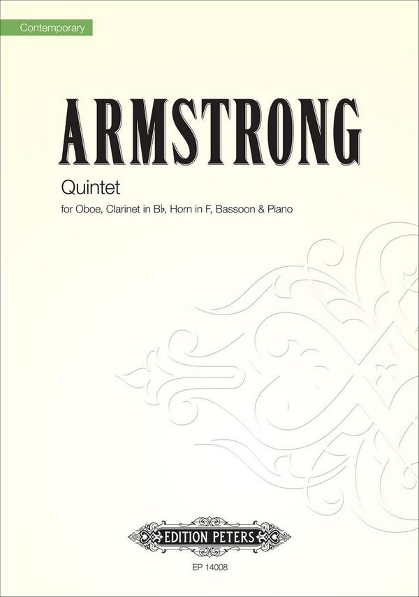 Armstrong, K.&nbsp;&nbsp;Quintet, Partitur, Stimme(n), Ob., Klar., Hn., GH.&nbsp;&nbsp;Quintet (P E)
