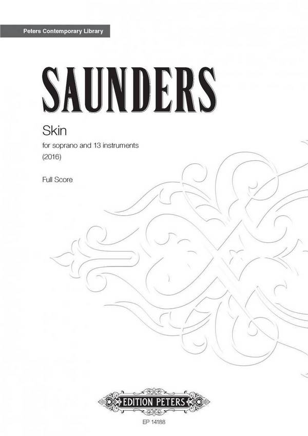 Skin&nbsp;&nbsp;for soprano und 13 instruments&nbsp;&nbsp;score (large size)