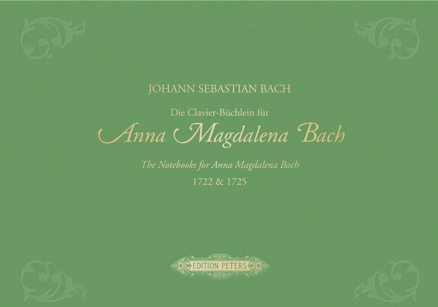 Die Clavier-Büchlein für Anna Magdalena Bach (1722 und 1725)&nbsp;&nbsp;für Klavier (z.T. mit Gesang)&nbsp;&nbsp;gebunden
