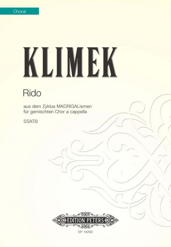 EP14293 RIDO&nbsp;&nbsp;für gem Chor a cappella&nbsp;&nbsp;Partitur