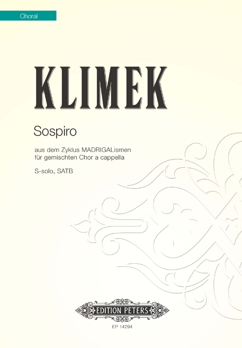EP14294 Sospiro&nbsp;&nbsp;für gem Chor a cappella&nbsp;&nbsp;Partitur