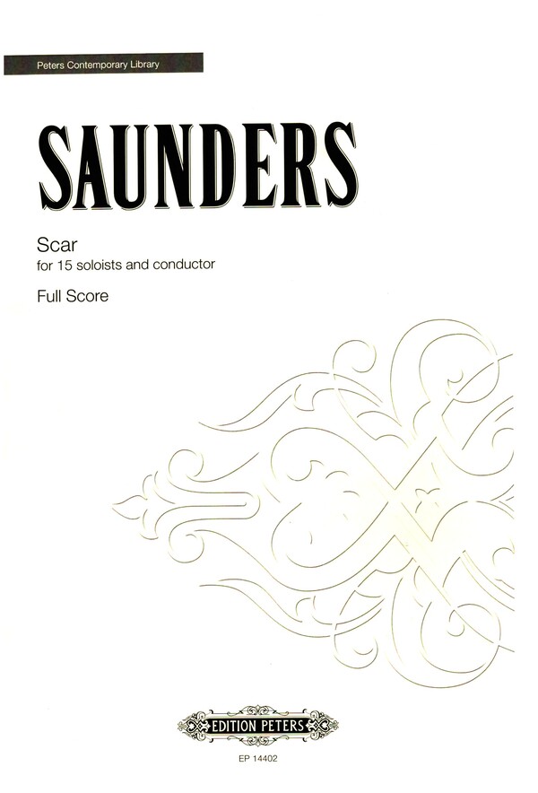 Scar&nbsp;&nbsp;for 15 soloists and conductor&nbsp;&nbsp;score (large size)