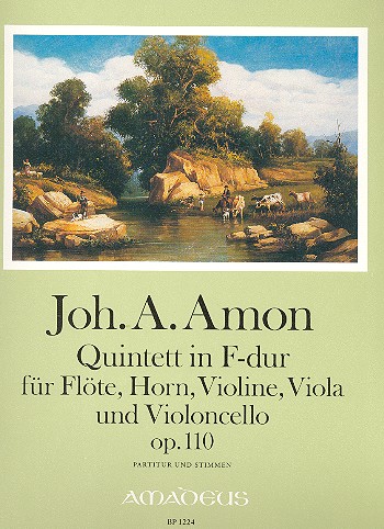 Quintett F-Dur op.110 für Flöte,  Horn, Violine, Viola, Violoncello  Partitur und stimmen