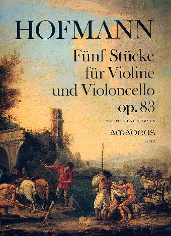 5 Stücke op.83 für Violine und Violoncello  Partitur und Stimmen  