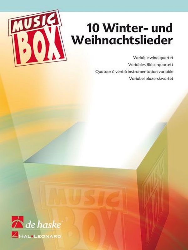 10 Winter- und Weihnachtslieder&nbsp;&nbsp;Variables Bläserquartett&nbsp;&nbsp;Partitur