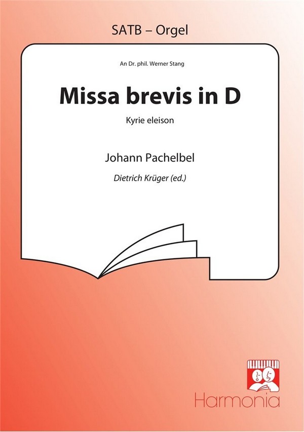 Missa brevis D-Dur&nbsp;&nbsp;für gem Chor und Bc&nbsp;&nbsp;Partitur