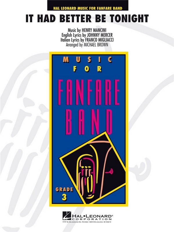 It Had Better Be Tonight  for Fanfare Band  score and parts