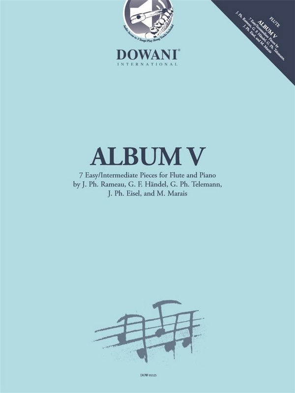 Album vol.5 (+Online Audio)  für Flöte und Klavier  