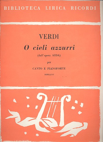 O cieli azzurri für Sopran und Klavier&nbsp;&nbsp;&nbsp;&nbsp;