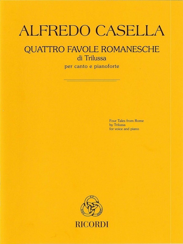 NR119554  4 favole romanesche di Trilussa  for voice and piano  
