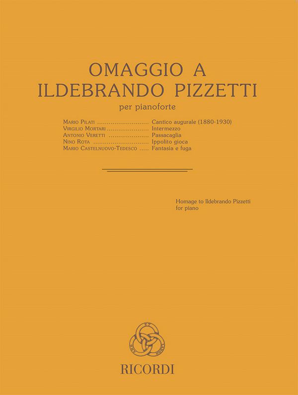 Omaggio A Ildebrando Pizzetti&nbsp;&nbsp;per pianoforte&nbsp;&nbsp; 