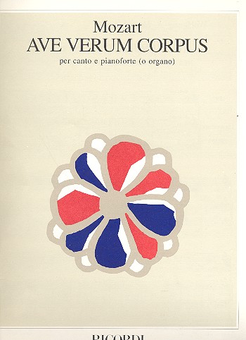 Ave verum corpus KV618&nbsp;&nbsp;per canto e pianoforte (organo)&nbsp;&nbsp;
