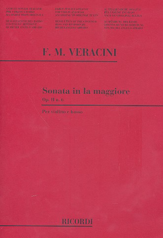Sonate a-Moll op.2,6  für Violine und bc  