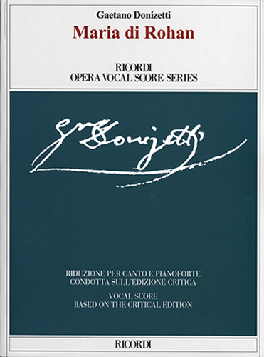 Maria di Rohan&nbsp;&nbsp; &nbsp;&nbsp;vocal score (it)