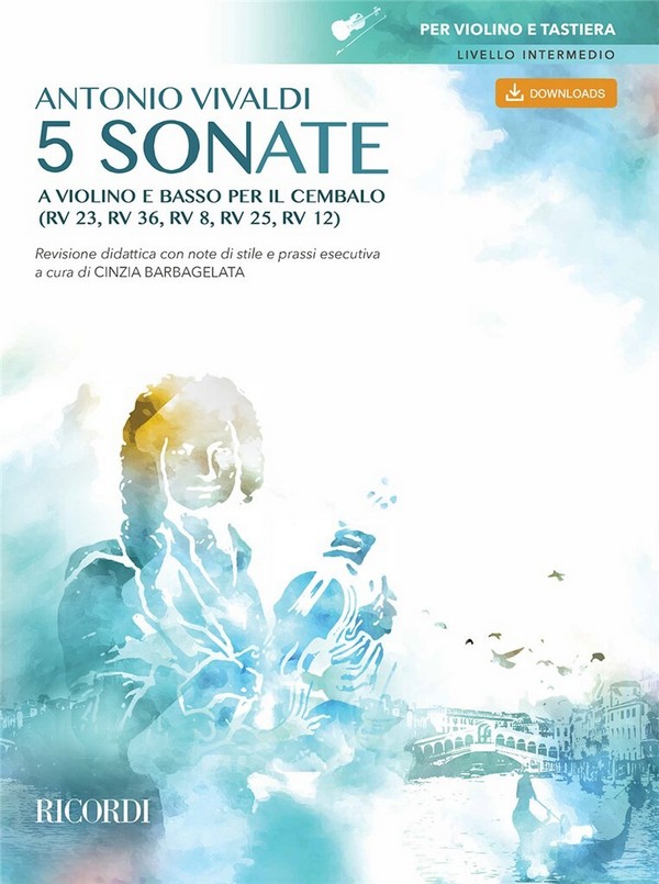 5 Sonate (+Download)  per violino e cembalo  