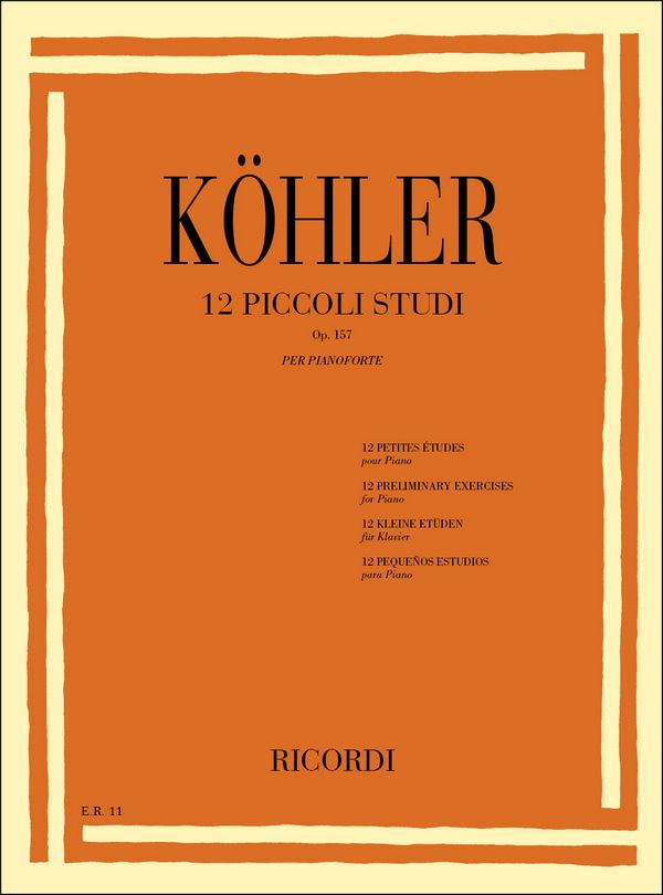 12 kleine Etüden op.157  für Klavier  