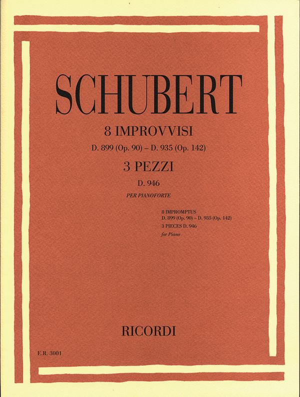 8 Impromptus  and 3  Pieces D946  for piano  