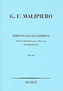 Sinfonia dello Zodiaco für Orchester  Studienpartitur  