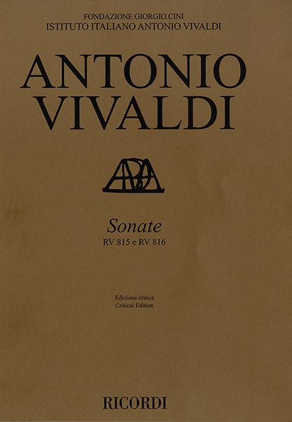 Antonio Vivaldi, Sonate RV 815 e RV 816 per Violino e BC&nbsp;&nbsp;Violin and BC&nbsp;&nbsp;Partitur