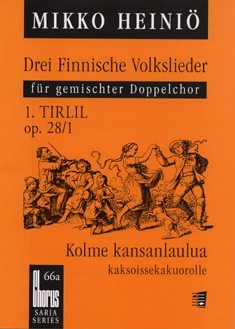 Drei finnische Volkslieder op. 28  gemischter Chor (SSAATTBB)  Chorpartitur