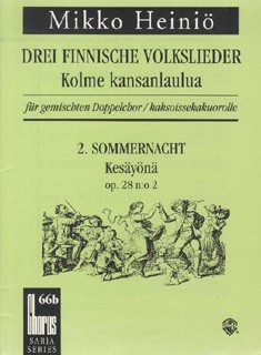 Drei finnische Volkslieder op. 28  gemischter Chor (SSAATTBB)  Chorpartitur
