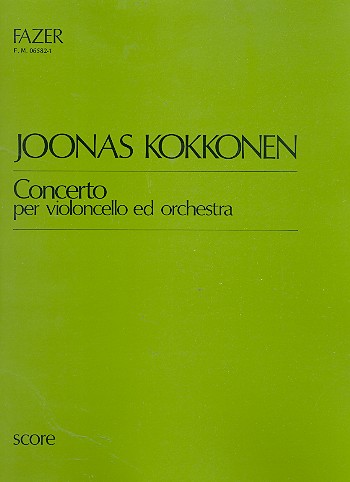 Konzert  für Violoncello und Orchester  Partitur