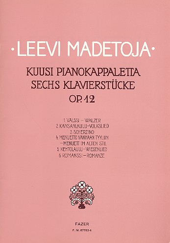 6 Klavierstücke op.12    