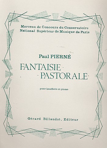 Fantaisie pastorale&nbsp;&nbsp;pour hautbois et piano&nbsp;&nbsp;
