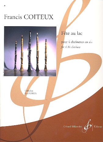 Fete au lac pour 4 clarinettes  partition et parties  
