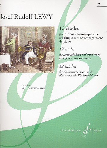 12 études vol.2 pour cor (chromatique ou simple)  et piano  