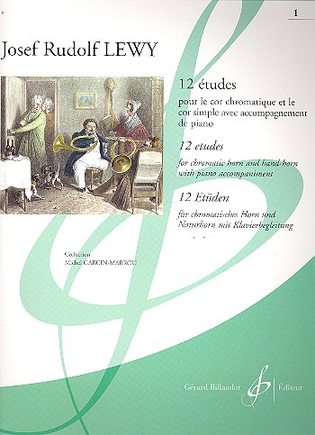 12 études vol.1 pour cor (chromatique ou simple)  et piano  
