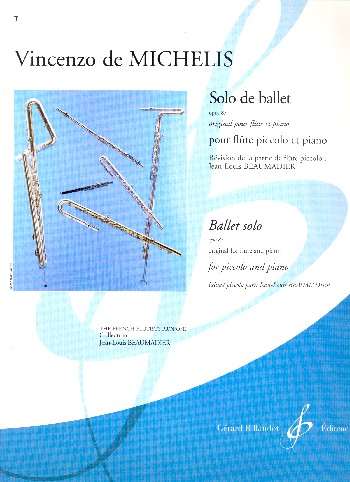 Solo de ballett op.87 pour flute piccolo&nbsp;&nbsp;et piano&nbsp;&nbsp;