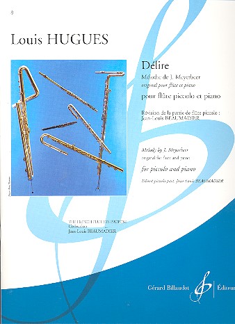 Délire pour flute et piano  pour flute piccolo et piano  
