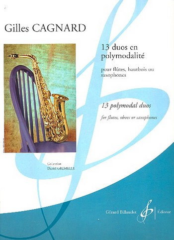 13 duos en polymodalité&nbsp;&nbsp;pour 2 flutes, hautbois ou saxophones&nbsp;&nbsp;partition
