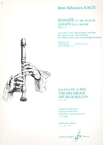 Sonate Es-Dur BWV1033&nbsp;&nbsp;für Altblockflöte und Bc&nbsp;&nbsp;
