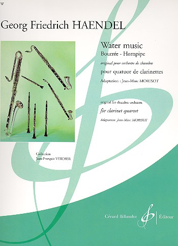 Water Music (extraits) &nbsp;&nbsp;pour 3 clarinettes et clarinette basse&nbsp;&nbsp;partition et parties