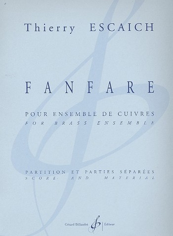 Fanfare pour ensemble de cuivres&nbsp;&nbsp;partition et parties&nbsp;&nbsp;
