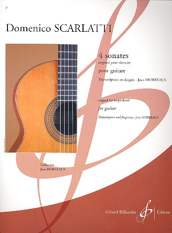 4 sonates pour clavecin pour guitare&nbsp;&nbsp;&nbsp;&nbsp;