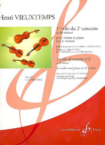 Solo no.1 du concerto en fa# mineur no.2&nbsp;&nbsp;pour violon et orchestre pour violon et piano&nbsp;&nbsp;(ou 2 violons)
