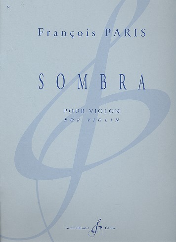 Sombra&nbsp;&nbsp;pour violon&nbsp;&nbsp;